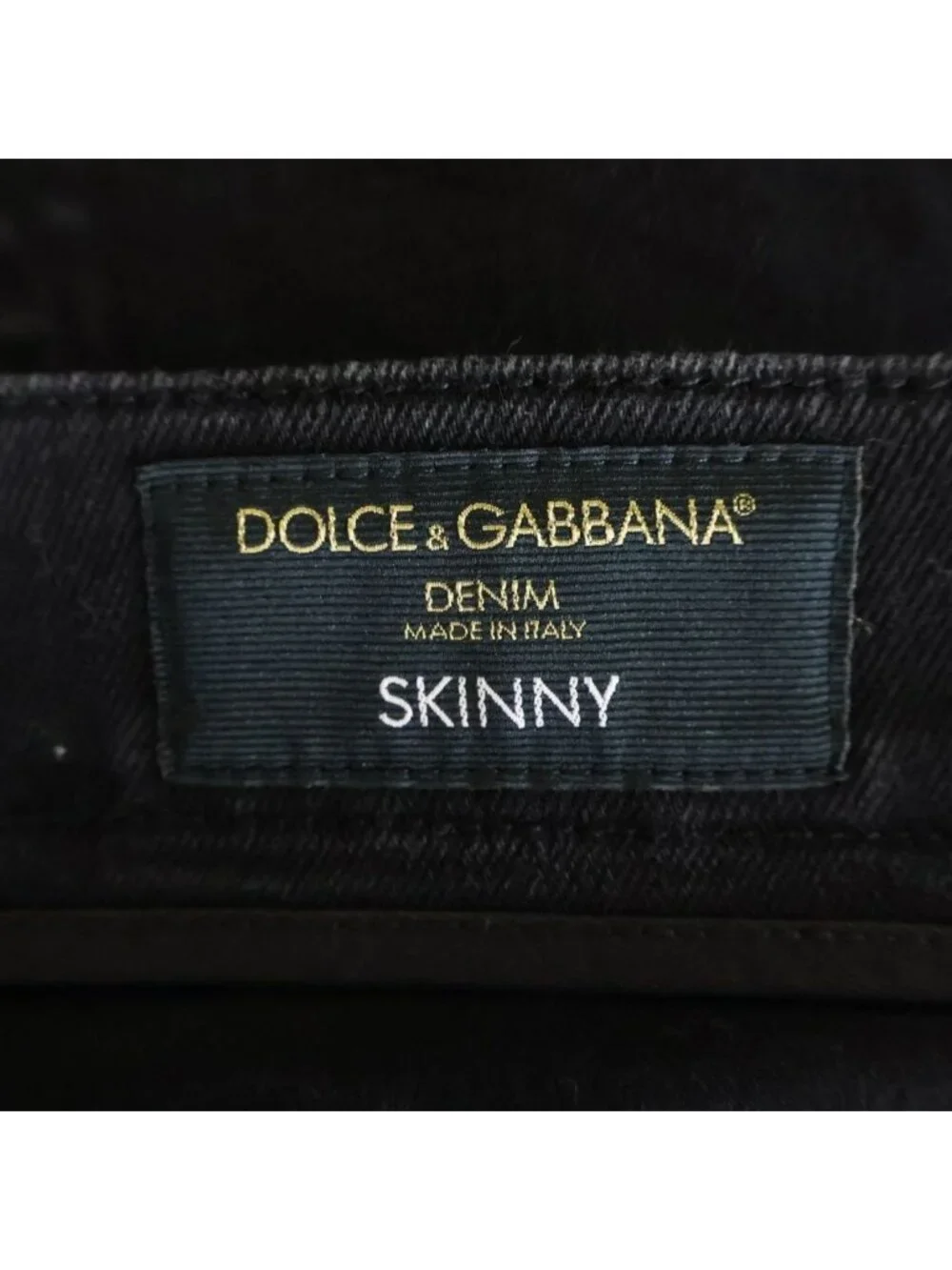 Dolce & Gabbana 5 Pocket Straight Denim Pants Black DP